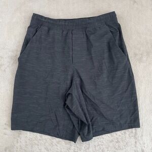 Lululemon Pace Breaker Shorts Men Medium Lined All Court Texture Deep Coal Black